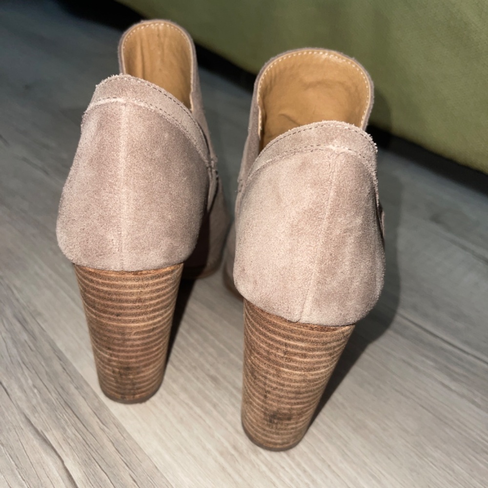 Lucky Brand Tan Open Toe Bootie Heels / Shoes Size 8.5 - Picture 2 of 6